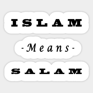 Islam means salam " Islamic clothing " (2) Sticker
